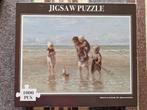 kunstpuzzel 'kinderen der zee', Jozef Israels, 1000 stukjes., Ophalen of Verzenden, 500 t/m 1500 stukjes, Zo goed als nieuw, Legpuzzel
