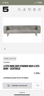 Skin bank vt wonen 4 persoons, lichtgrijs., Huis en Inrichting, Ophalen of Verzenden, Zo goed als nieuw, 200 tot 250 cm