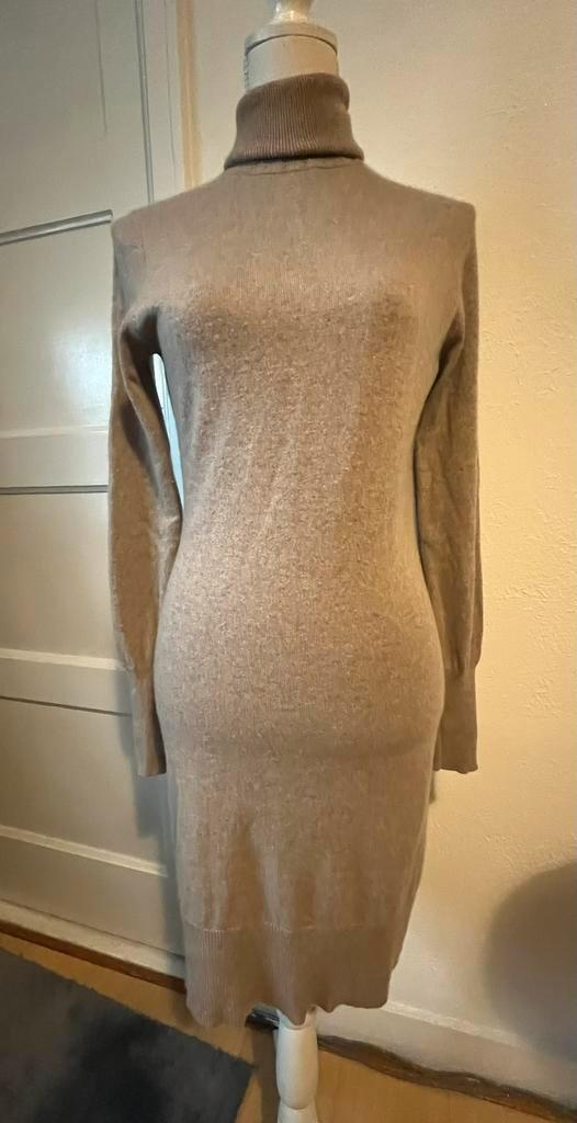 Repeat, cashmere jurkje, Kleding | Dames, Jurken, Gedragen, Maat 38/40 (M), Beige, Boven de knie, Ophalen of Verzenden