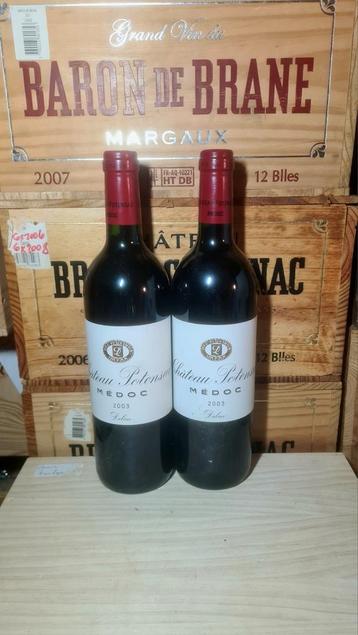 2x Chateau Potensac 2003 Cru Bourgeois. beschikbaar voor biedingen
