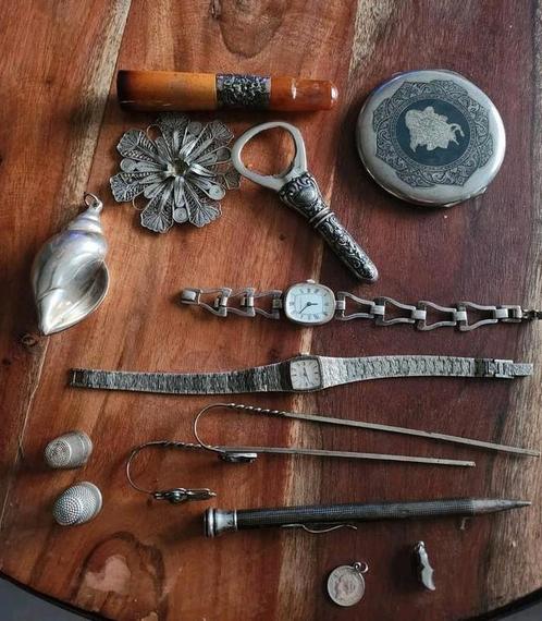 lot zilveren items, Antiek en Kunst, Antiek | Goud en Zilver, Zilver, Ophalen
