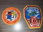 Venice Florida Fire Department patch brandweer 2x hazmat, Ophalen of Verzenden, Overige soorten, Amerika, Embleem of Badge