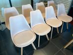 8 stuks roze kuipstoelen, Huis en Inrichting, Hout, Overige kleuren, Zo goed als nieuw, Vijf, Zes of meer stoelen