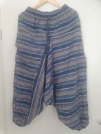 Hippie broek, wol, zonder label, maat S (eigen schatting), Blauw, Ophalen of Verzenden, Zo goed als nieuw, Driekwart