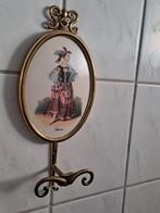 Messing Kapstokhaak met Afbeelding, Wandkapstok, Onbekend, Ophalen of Verzenden, Zo goed als nieuw