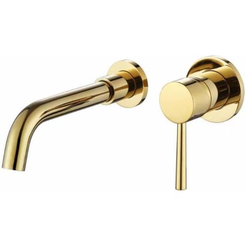 Wastafelkraan Inbouw GOUD Wandkraan Muurkraan Meng kraan, Huis en Inrichting, Keuken | Keukenelementen, Nieuw, Minder dan 100 cm