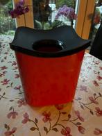 Mepal Cube tafelafvalbak; rood met zwarte deksel, Ophalen, Kunststof, Zo goed als nieuw, Minder dan 10 liter