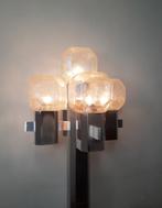 Brutalist vloerlamp van Cosack Leuchten in glas en chroom, 1, Gebruikt, Ophalen of Verzenden, Glas, Nvt