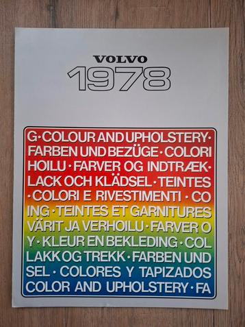 5x Volvo Kleur en Bekleding folders beschikbaar voor biedingen