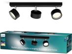 Philips plafondspot Bracia zwart 3x5,5W, Ophalen of Verzenden, Nieuw, Overige materialen, Philips Bracia bar - Zwart - 27K - 3x5.5W