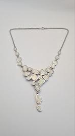 prachtige zilveren ketting met opaal, Ophalen of Verzenden, Zilver, Ketting