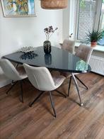 Eettafel, Huis en Inrichting, Tafels | Eettafels, Ophalen, Gebruikt, 100 tot 150 cm, Metaal