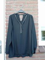 Elegante chic blouse van M&S, 46 mooi bewerkt, Verzenden, Zo goed als nieuw, Maat 46/48 (XL) of groter, Zwart