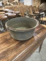 Antieke Koperen Hengselbak diameter 54 cm, Antiek en Kunst, Ophalen, Koper