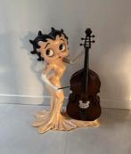 groot beeld Betty Boop 95 cm cd-rek contrabas, Verzamelen, Stripfiguren, Ophalen, Betty Boop, Gebruikt, Beeldje of Figuurtje