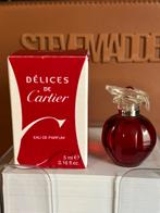 Délices de Cartier miniatuur 5ml EDP ~ nieuw, Ophalen of Verzenden, Nieuw, Miniatuur, Gevuld