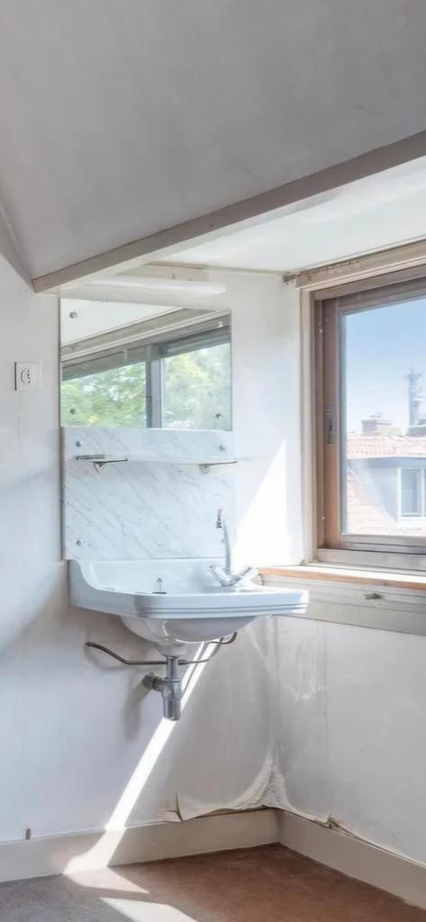 Jaren 30 Wastafel Set - Compleet!, Doe-het-zelf en Verbouw, Sanitair, Gebruikt, Wastafel, Chroom, Steen, Ophalen of Verzenden