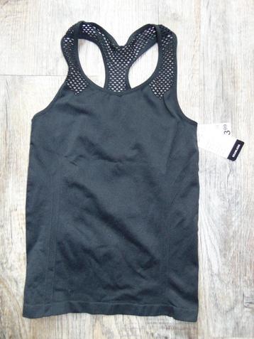 Naadloos zwart topje / sport tanktop shirt maat 146 NIEUW beschikbaar voor biedingen