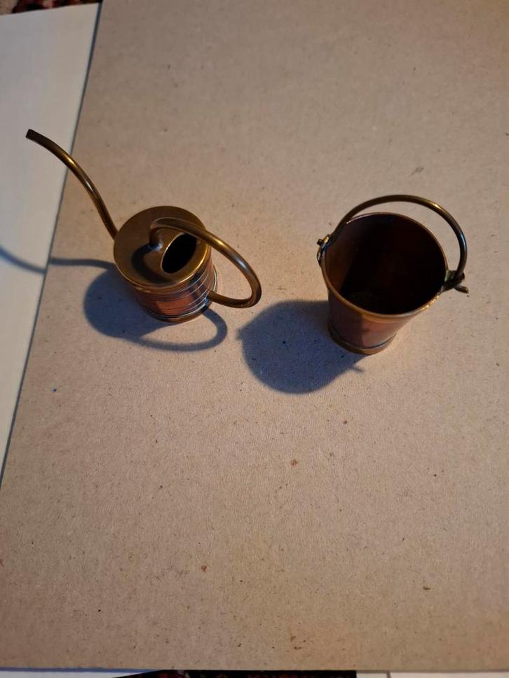 Miniatuur Emmer en Gieter Set, Antiek en Kunst, Antiek | Woonaccessoires, Ophalen