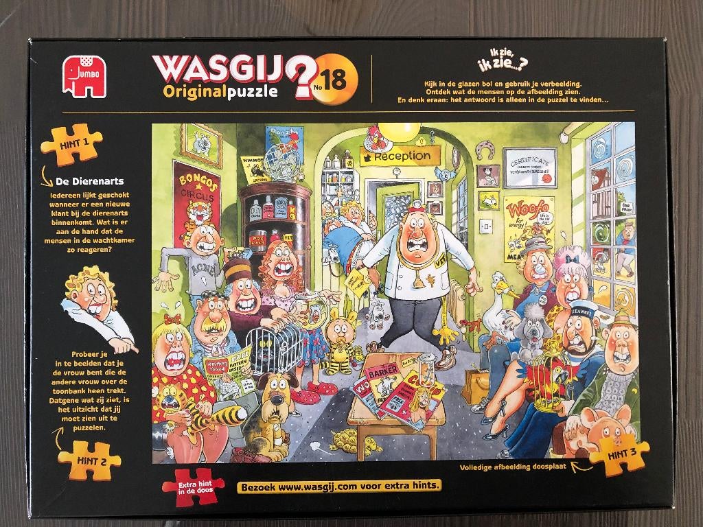 Wasgij Original 18 De Dierenarts, Verzenden, 500 t/m 1500 stukjes, Zo goed als nieuw, Legpuzzel