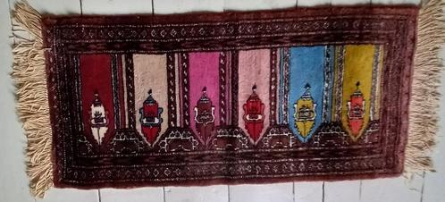 vintage perzisch handgeknoopt bidkleed kleed mooie kleuren, Huis en Inrichting, Stoffering | Tapijten en Kleden, Gebruikt, Minder dan 50 cm
