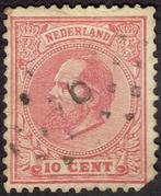 Nederland 1872, Koning Willem III, 10 cent (12 ½ : 12)., Postzegels en Munten, Postzegels | Nederland, Verzenden, T/m 1940, Gestempeld