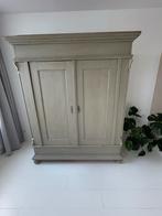 Antieke Linnenkast met Hangruimte en Planken, Ophalen, Gebruikt, 200 cm of meer, 150 tot 200 cm