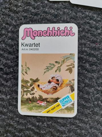 Monchhichi kwartet vintage 1978 compleet izgst spel Clipper beschikbaar voor biedingen