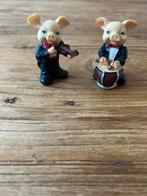 2 muziekbeeldjes - varkens, Ophalen of Verzenden, Zo goed als nieuw, Dier