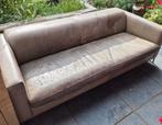 Leren bank - Driepersoons, Huis en Inrichting, Ophalen, Gebruikt, Driepersoons, 75 tot 100 cm