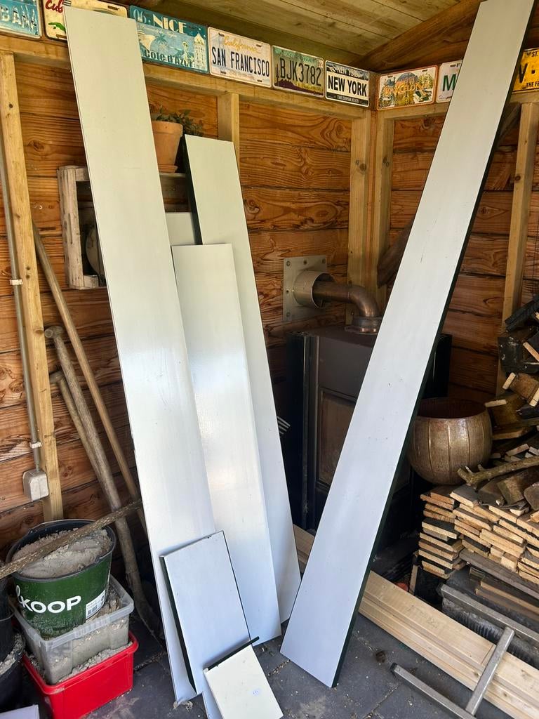 Kunstof windveren restant donkergroen (hoekje), Kunststof, Zwart, Ophalen of Verzenden, Minder dan 5 m²