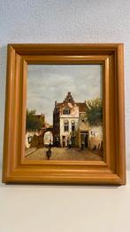 Vermeer. Straatje in Delft. Geschilderde reproductie., Antiek en Kunst, Kunst | Schilderijen | Klassiek, Ophalen of Verzenden