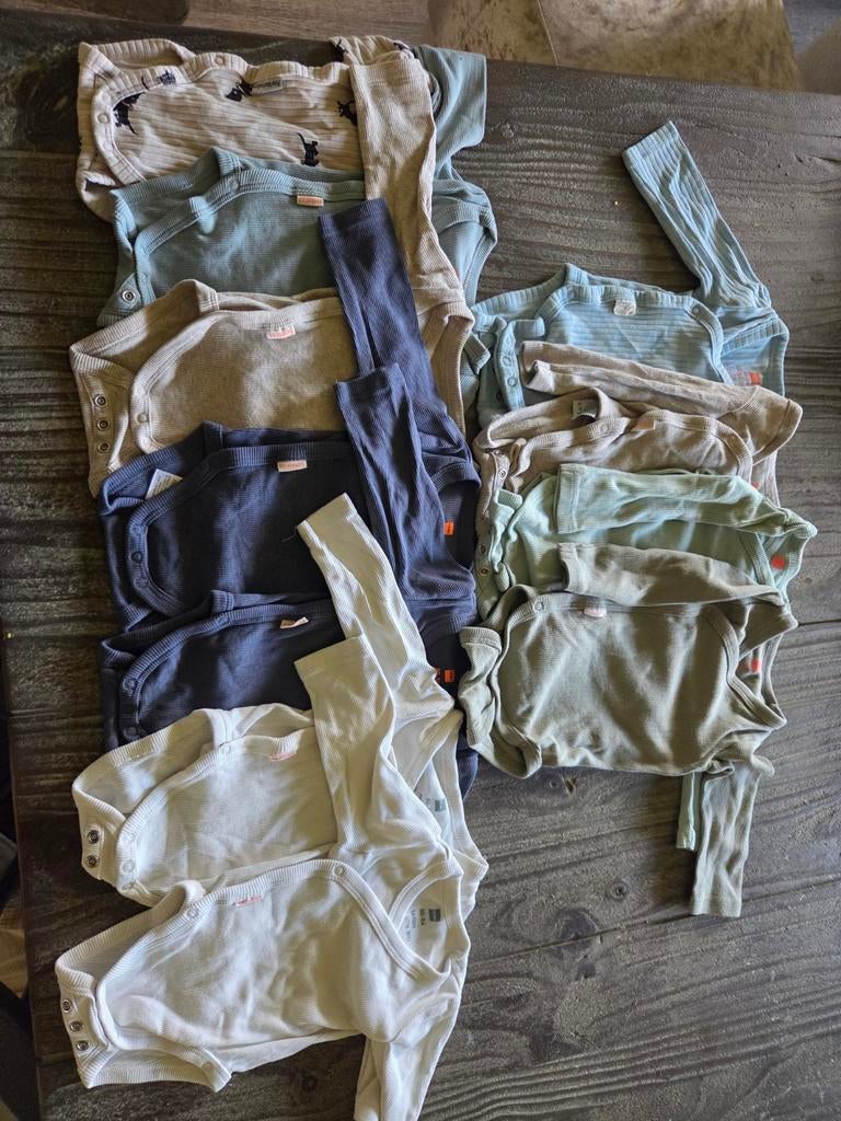 11 Hema meegroei rompers overslagmodel 50/56, Ophalen of Verzenden, Zo goed als nieuw, Jongetje of Meisje