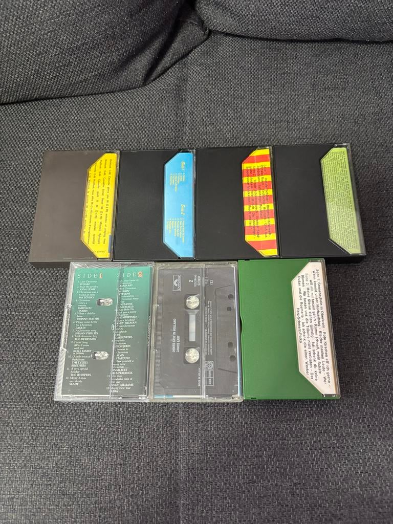 Vintage Cassettebandjes Collectie met Bewaardoos, Gebruikt, 2 t/m 25 bandjes, Verzamelalbums, Ophalen of Verzenden