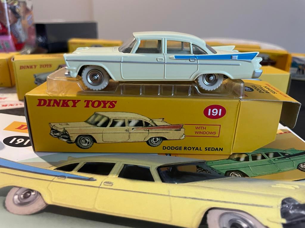 Dinky Toys Atlas Dodge Royal Sedan 191, Ophalen of Verzenden, Zo goed als nieuw, Auto, Dinky Toys