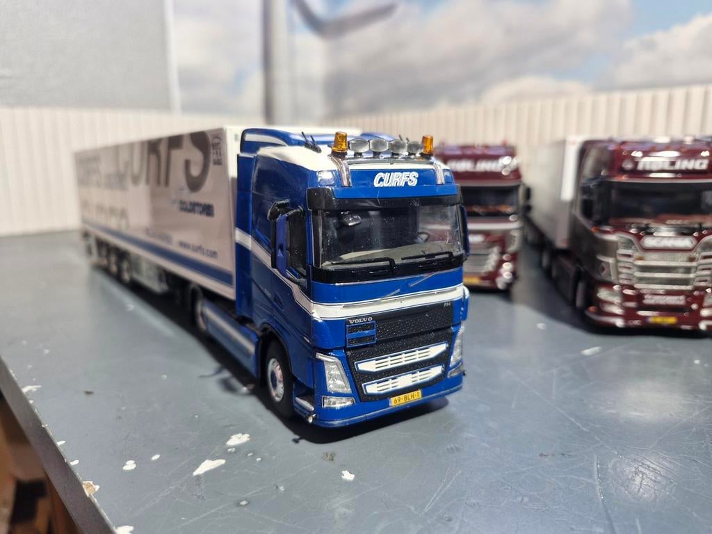 Volvo met koeltrailer wsi CURFS LOGISTIEK, Hobby en Vrije tijd, Modelauto's | 1:50, Ophalen of Verzenden, Zo goed als nieuw, Bus of Vrachtwagen