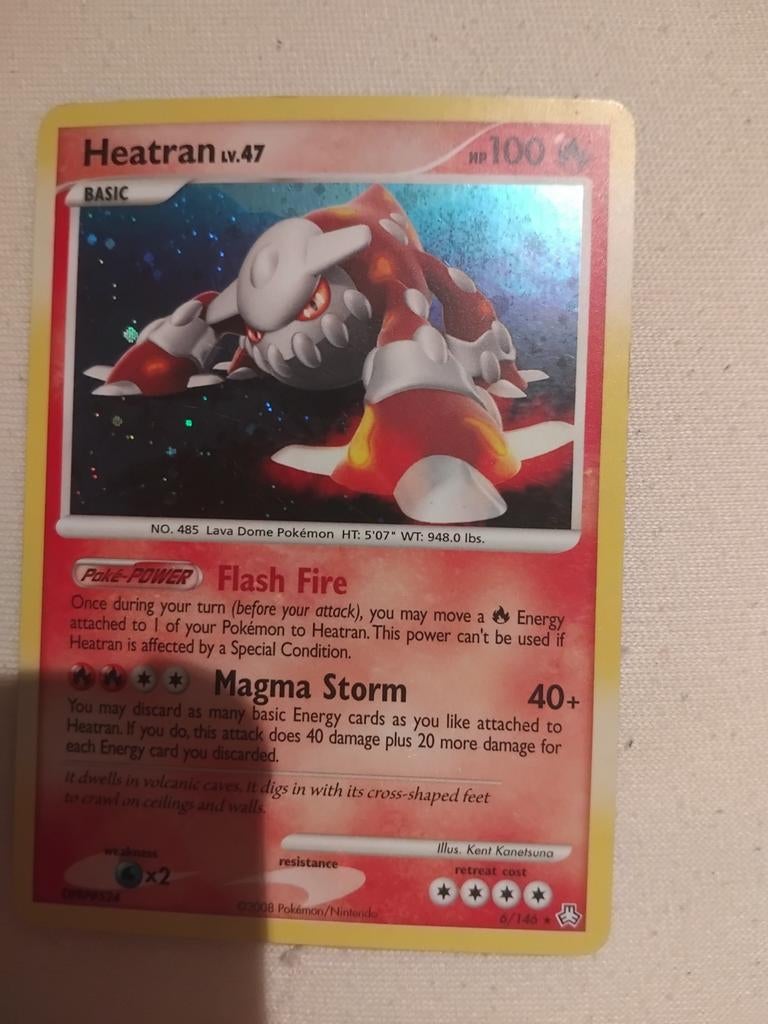Heatran LV.47 Pokémon Kaart - 6/146, Ophalen of Verzenden, Gebruikt, Losse kaart, Foil