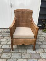 Rotan fauteuil met zitkussen, Ophalen, Gebruikt, Minder dan 75 cm, Riet of Rotan