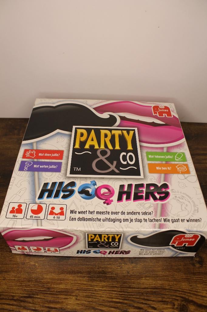 Party & Co his & hers Bordspel, Hobby en Vrije tijd, Gezelschapsspellen | Bordspellen, -, -, Ophalen of Verzenden, Zo goed als nieuw