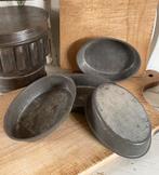 Brocante oude bakvormpjes setje van 4, Antiek en Kunst, Ophalen of Verzenden