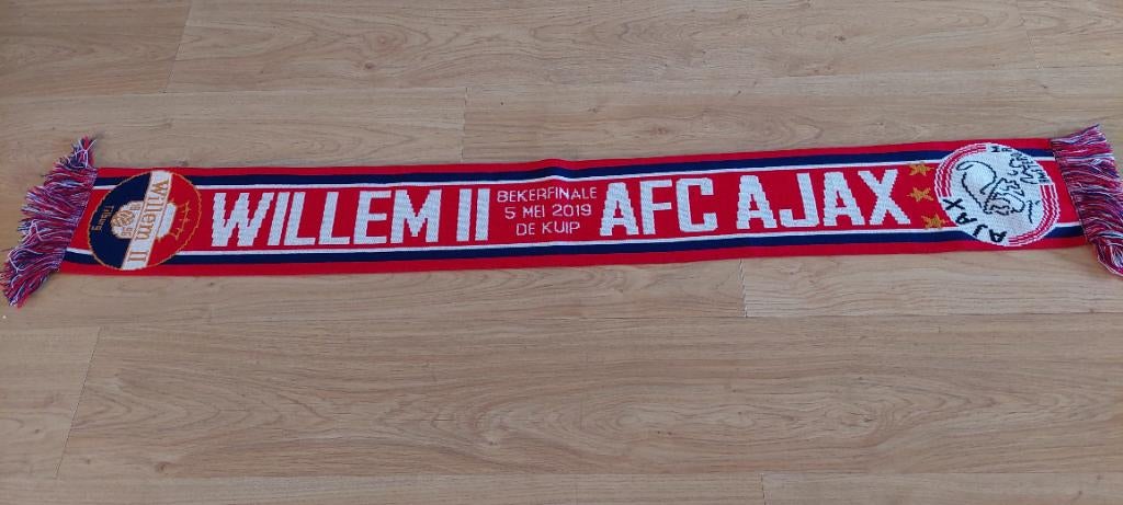 Sjaal willem 2 , ajax bekerfinale 5 mei 2019 de kuip, Ophalen of Verzenden, Nieuw, Ajax, Vaantje of Sjaal
