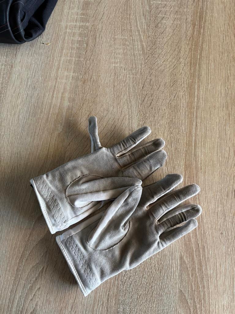 Witte/grijze paardrij handschoenen, Dieren en Toebehoren, Paardrijkleding, Ophalen of Verzenden
