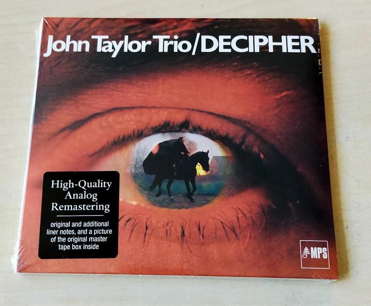 John Taylor Trio - Decipher CD Nieuw Analog Remastering MPS, Cd's en Dvd's, Cd's | Jazz en Blues, Nieuw in verpakking, Jazz, 1960 tot 1980