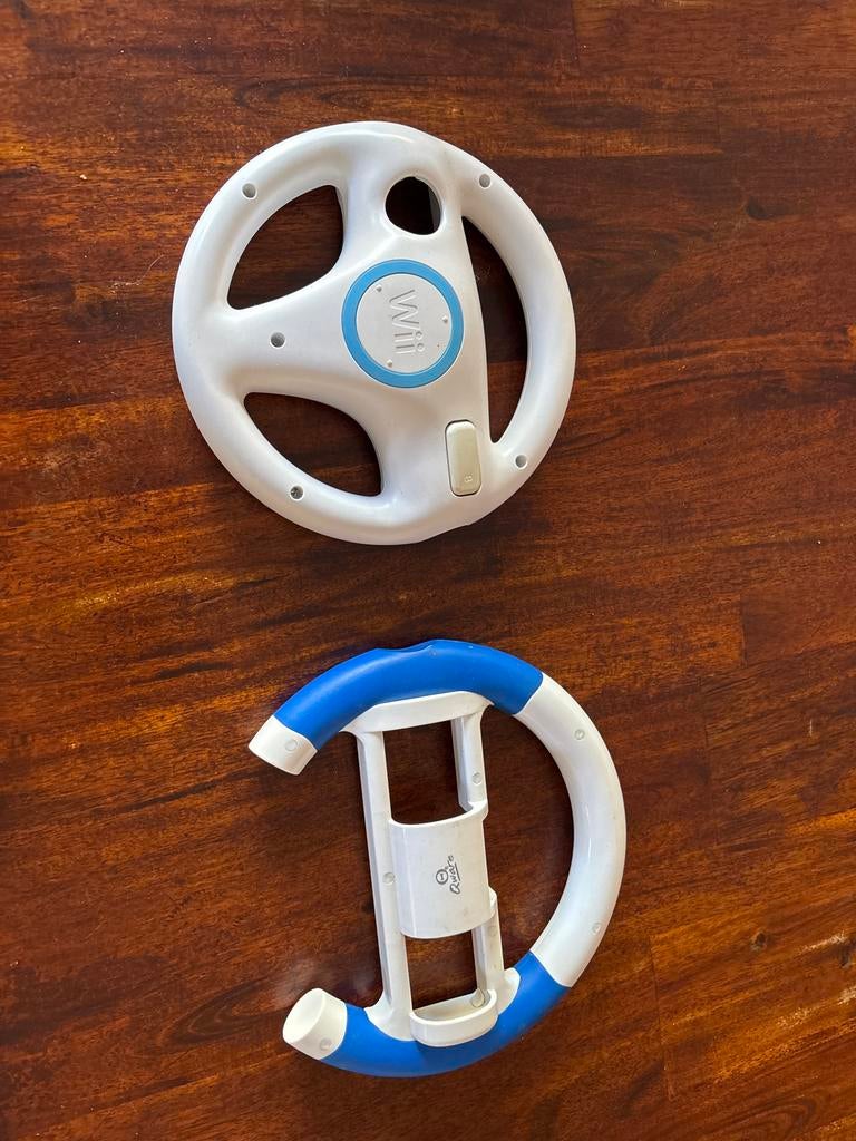 Wii Racestuur en Houder/Standaard - Wit/Blauw, Ophalen of Verzenden, Gebruikt