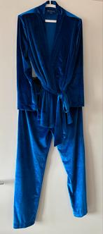 Le Olive Cobalt Blauw Velvet Pyjama Pak Maat L, Ophalen of Verzenden, Nieuw, Maat 42/44 (L)