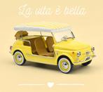 Fiat 500 Jolly 1965 Geel  schaal 1/18 NOREV REF. 187790, Verzenden, Nieuw, Auto, Norev