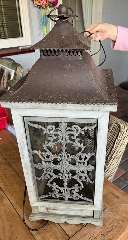 Lantaarn met verlichting, Ophalen, Zo goed als nieuw