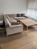 GRATIS  HOEKBANK L VORM MET SALON TAFEL, Ophalen, Gebruikt
