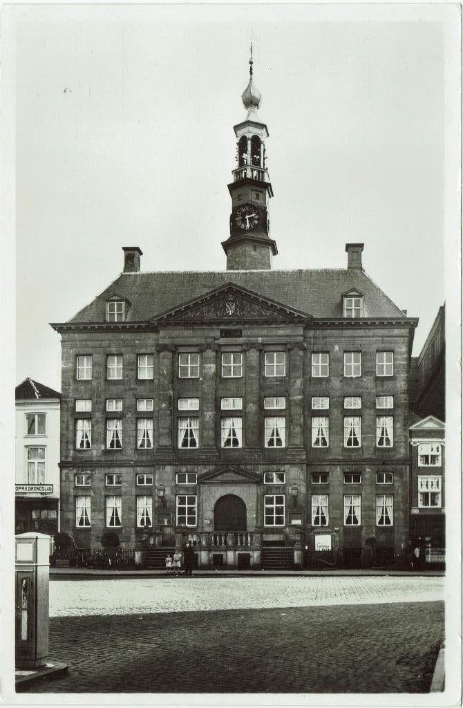 Den Bosch – Stadhuis (Gevaert kaart), Ophalen of Verzenden, 1940 tot 1960, Ongelopen, Noord-Brabant