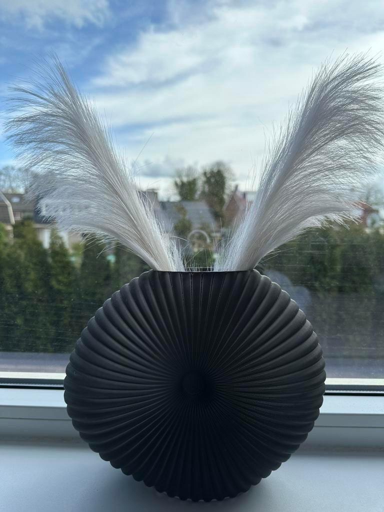 Schelp vaas, Huis en Inrichting, Woonaccessoires | Vazen, Overige kleuren, Ophalen of Verzenden, Minder dan 50 cm, Glas